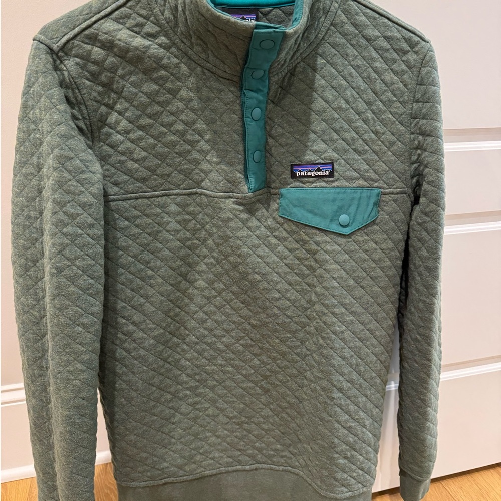Patagonia Green Quilted Pullover
